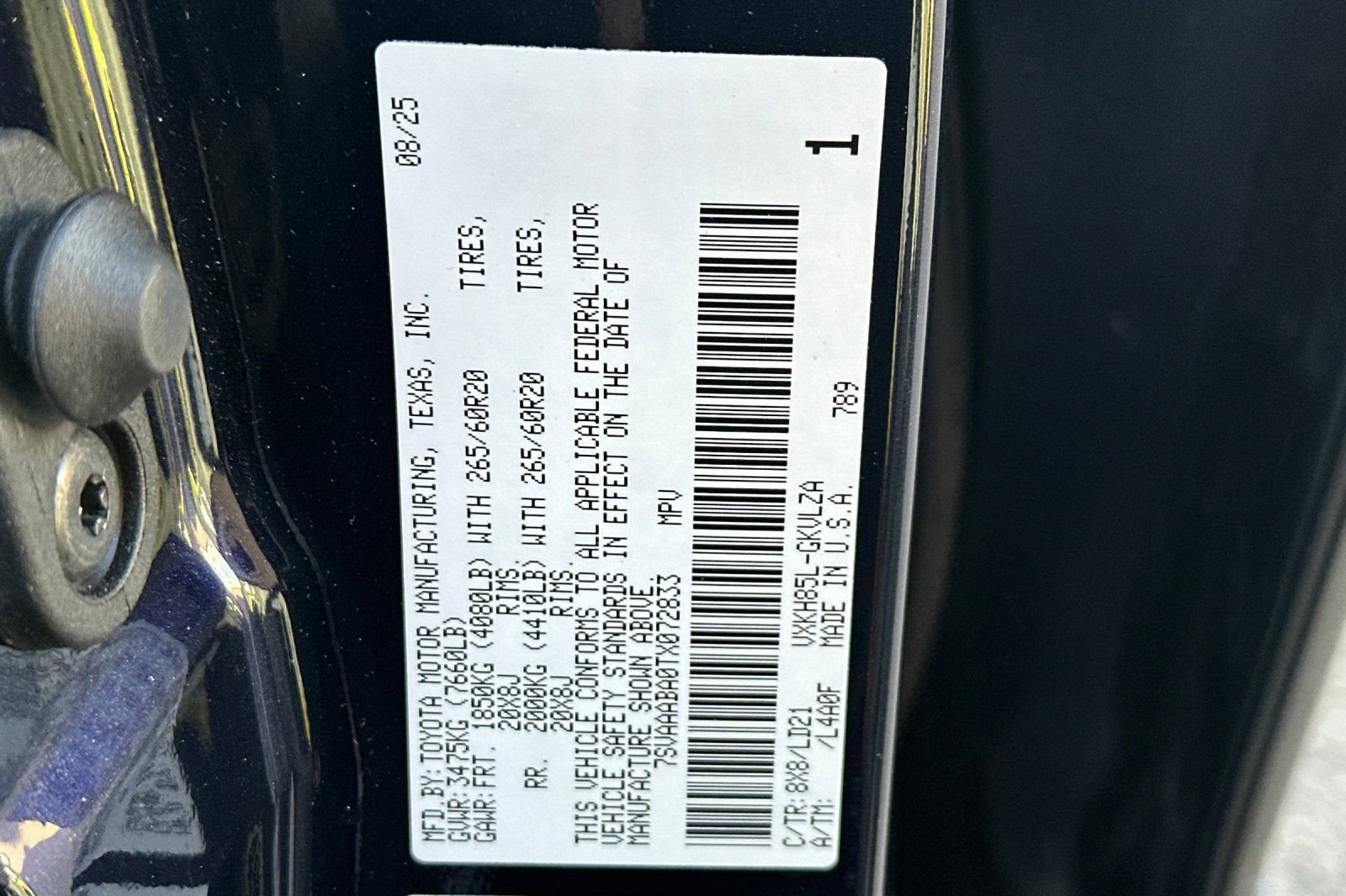 Certified 2026 Toyota Sequoia Limited w/ Tow Technology Package image 56