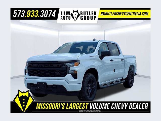 New 2026 Chevrolet Silverado 1500 Custom w/ Turbomax Blackout Package AWD/4WD image 1