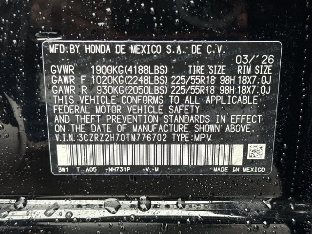 Used 2026 Honda HR-V EX-L image 19