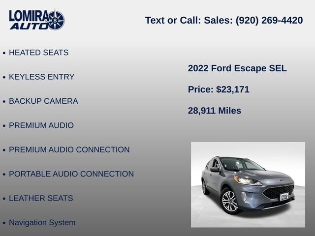 Used 2022 Ford Escape SEL w/ Equipment Group 302A AWD/4WD image 21