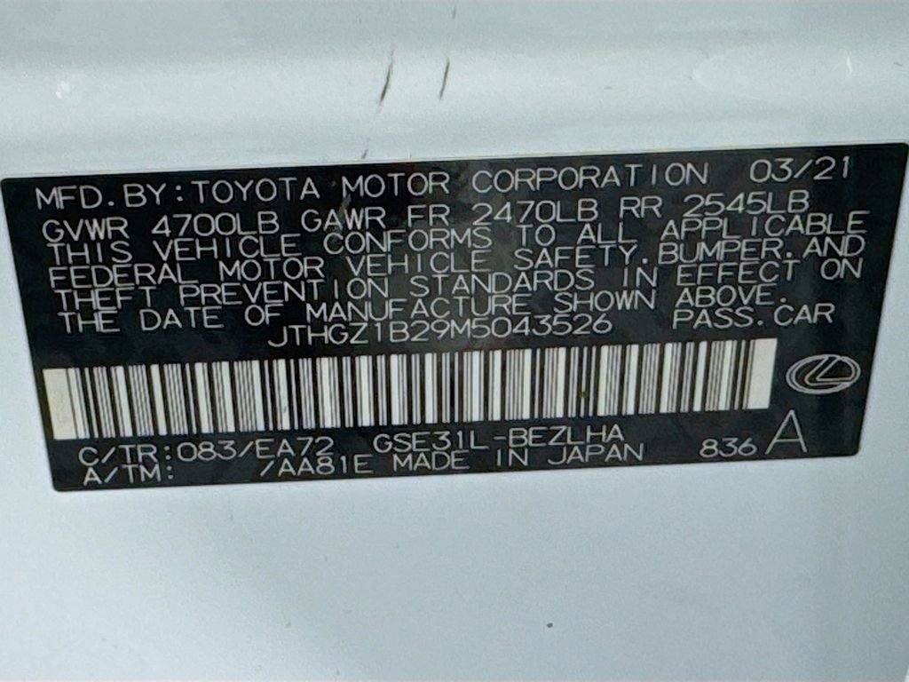 Used 2021 Lexus IS 350 F Sport image 43