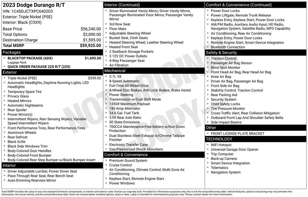 Certified 2023 Dodge Durango R/T w/ Blacktop Package AWD/4WD image 45