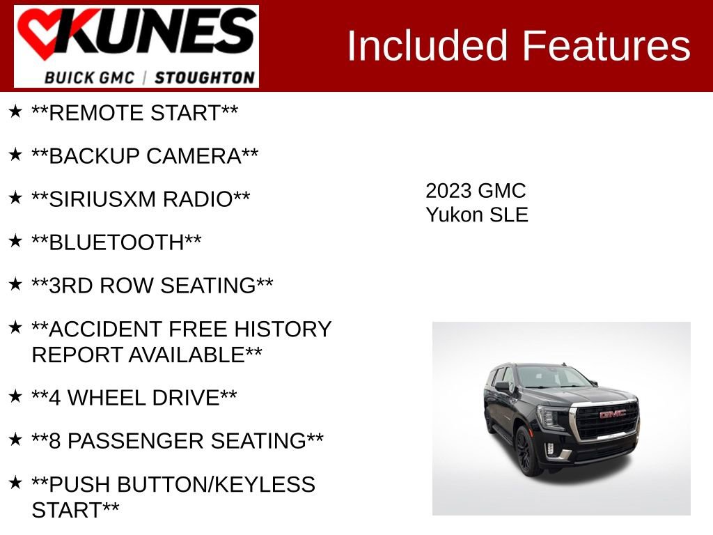 Used 2023 GMC Yukon SLE image 2