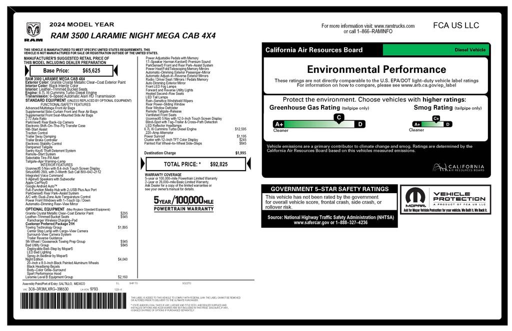 Certified 2024 RAM 3500 Laramie w/ Night Edition AWD/4WD image 5