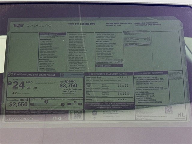 New 2025 Cadillac XT5 Luxury image 20