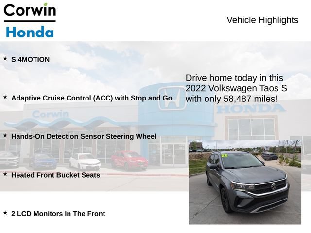 Used 2022 Volkswagen Taos S AWD/4WD image 6