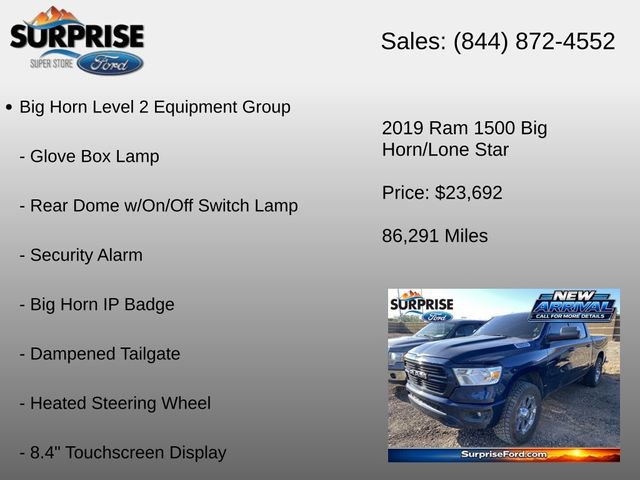 Used 2019 RAM 1500 Big Horn RWD image 18