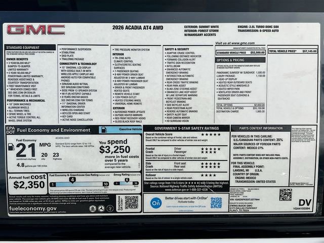 New 2026 GMC Acadia AT4 w/ Luxury Package image 21