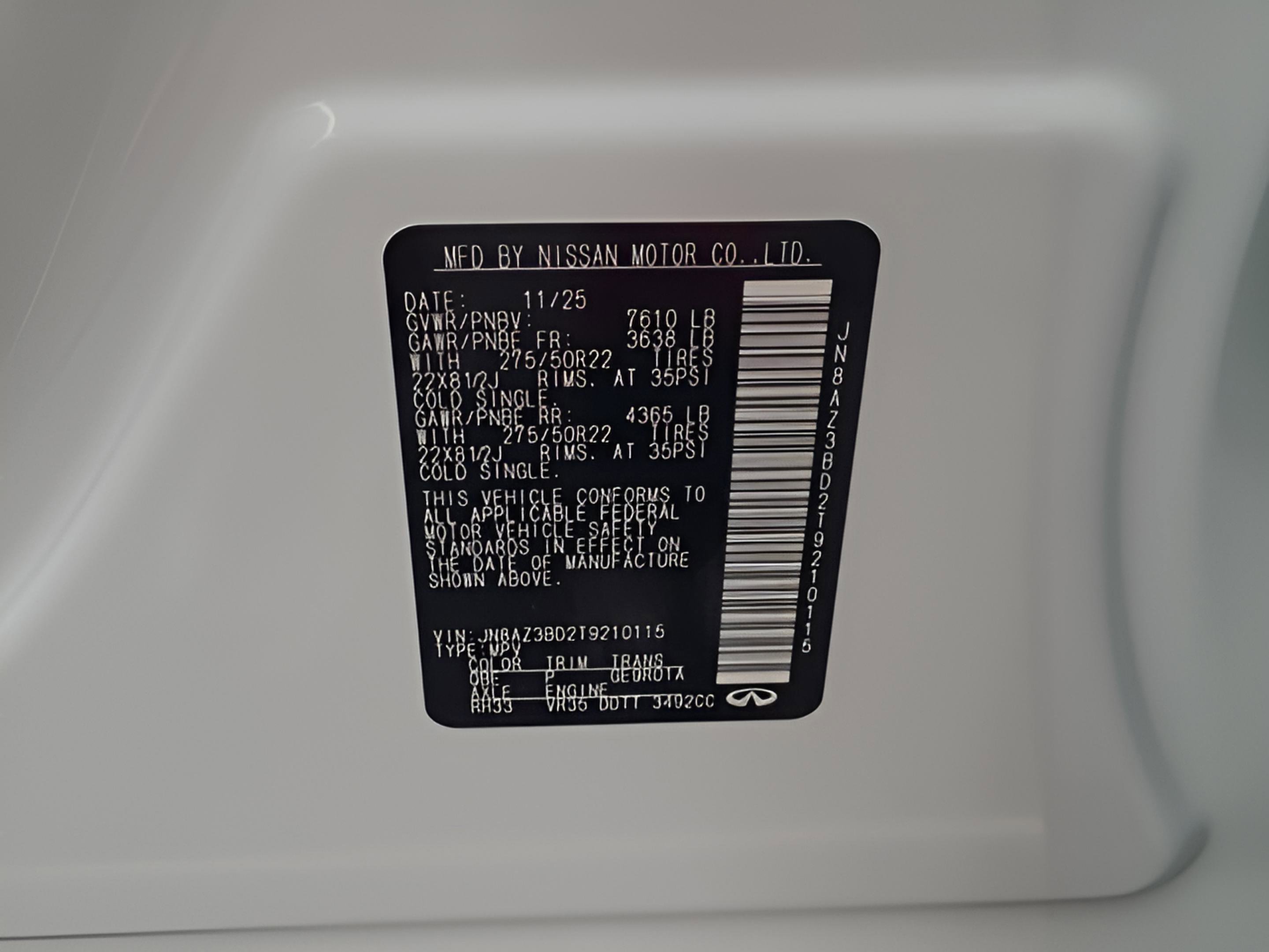 New 2026 INFINITI QX80 Luxe w/ Cargo Package image 24