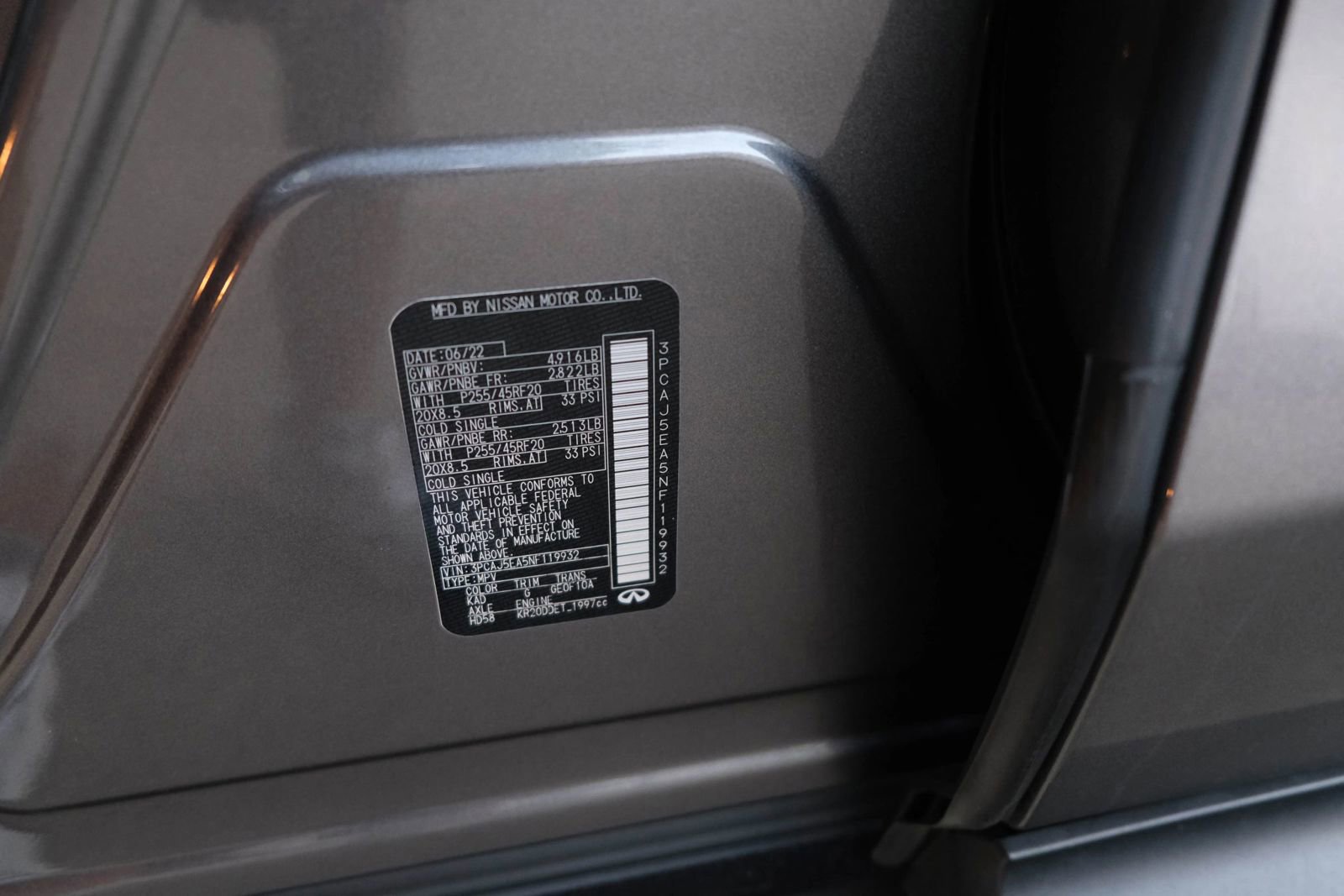 Used 2022 INFINITI QX50 Sensory image 48