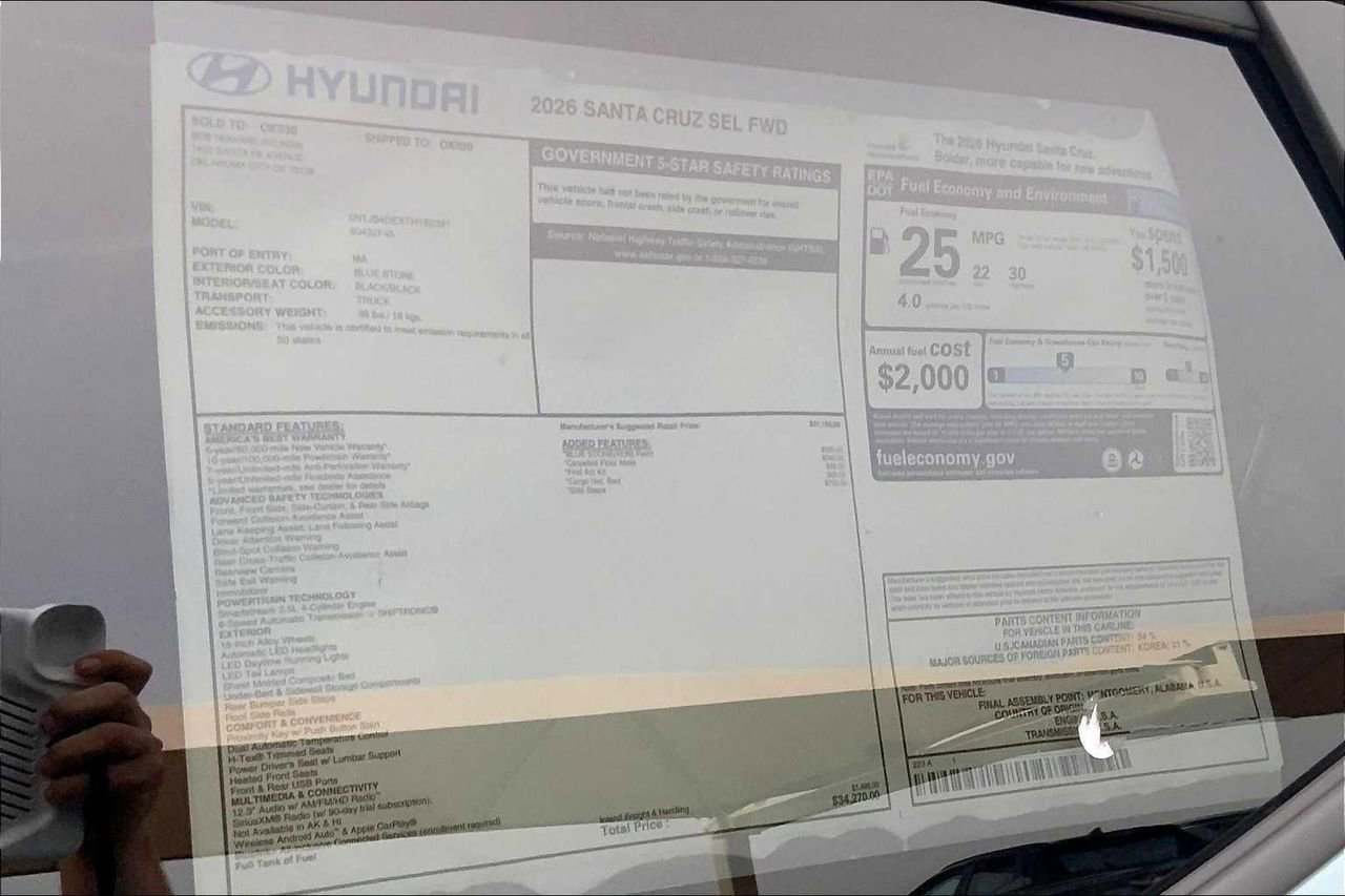 New 2026 Hyundai Santa Cruz SEL image 15