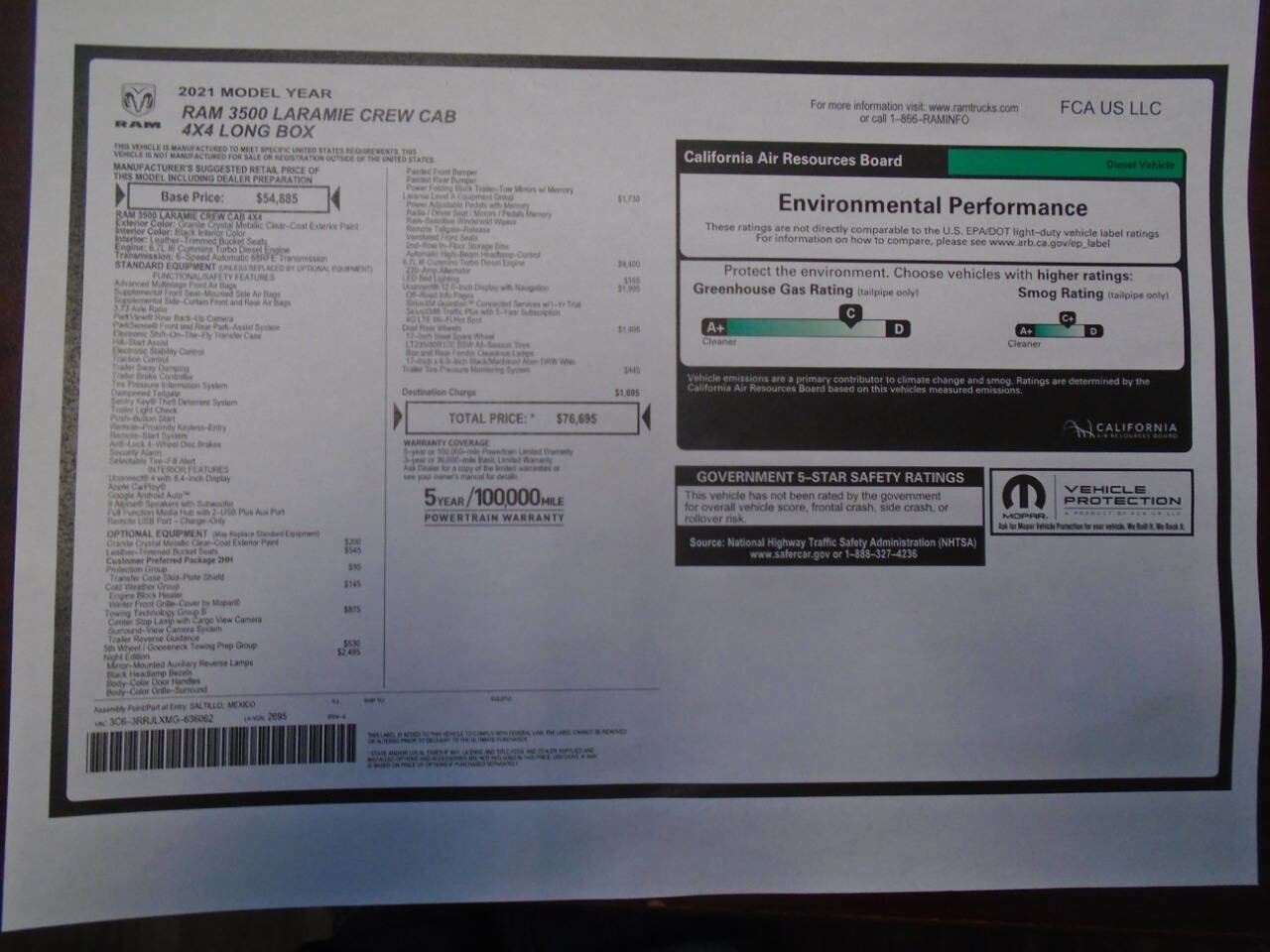 Used 2021 RAM 3500 Laramie w/ Night Edition image 93