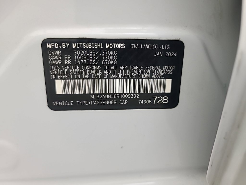 Used 2024 Mitsubishi Mirage ES FWD image 37