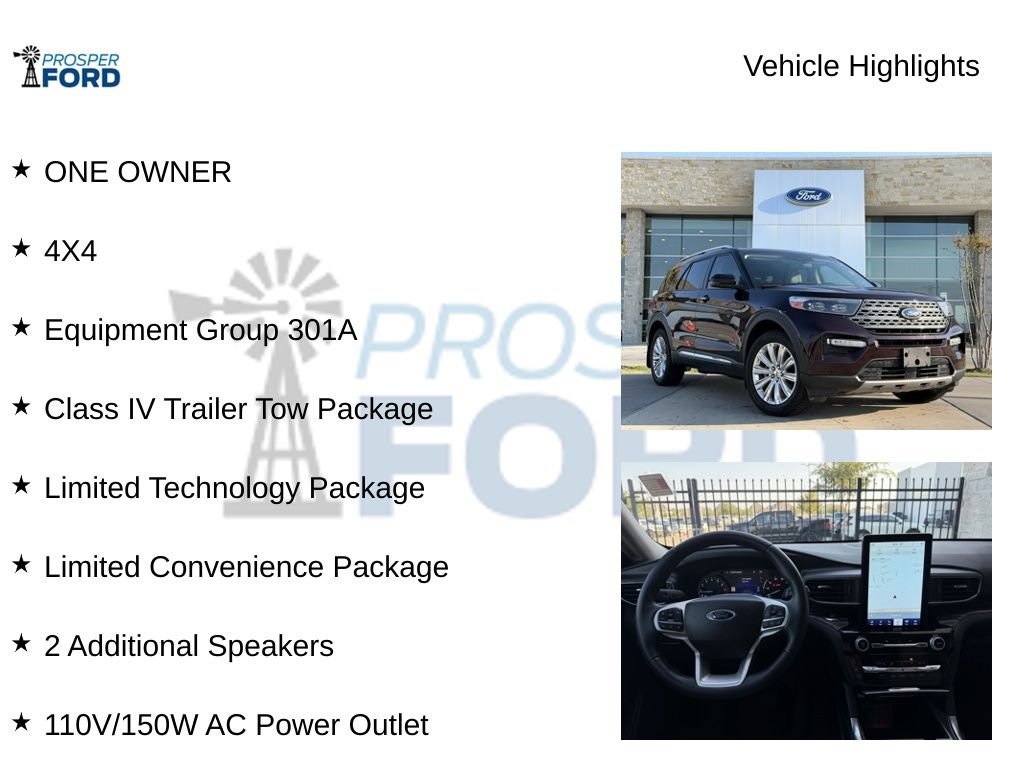 Used 2022 Ford Explorer Limited w/ Limited Technology Package AWD/4WD image 5