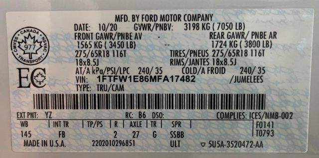 Used 2021 Ford F150 XLT w/ Equipment Group 301A Mid AWD/4WD image 60