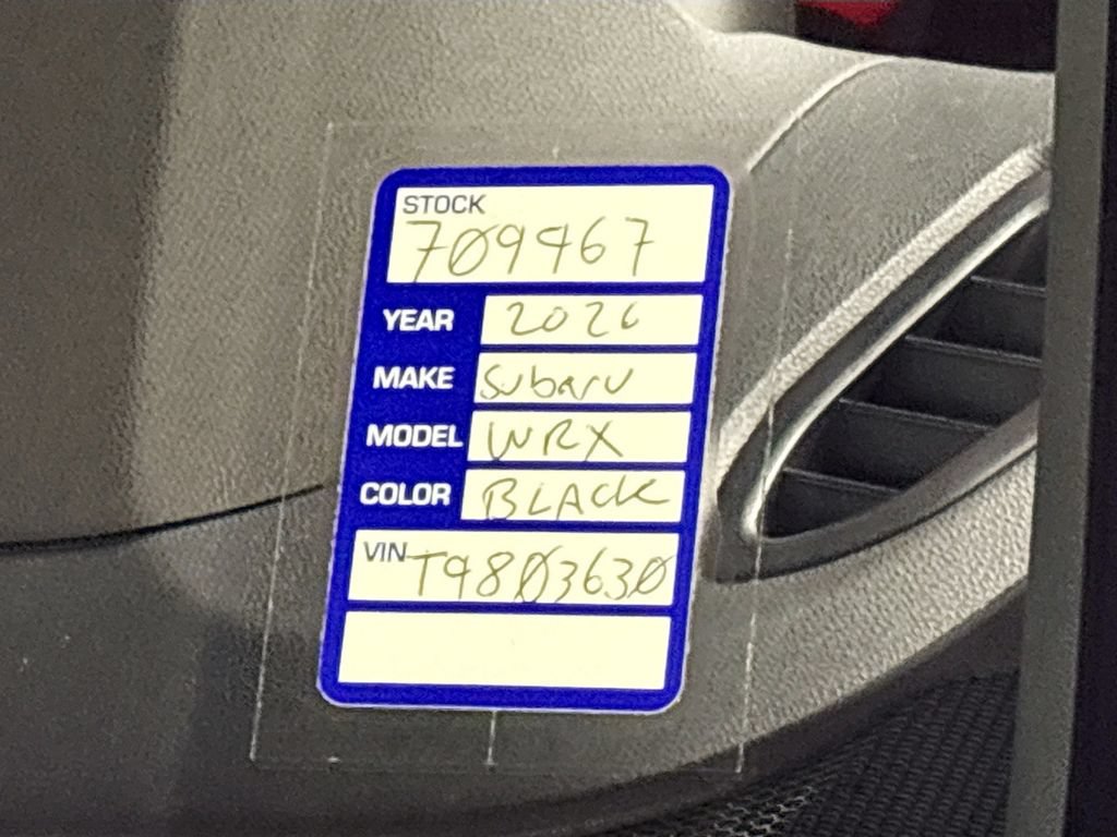 Certified 2026 Subaru WRX Limited AWD/4WD image 27