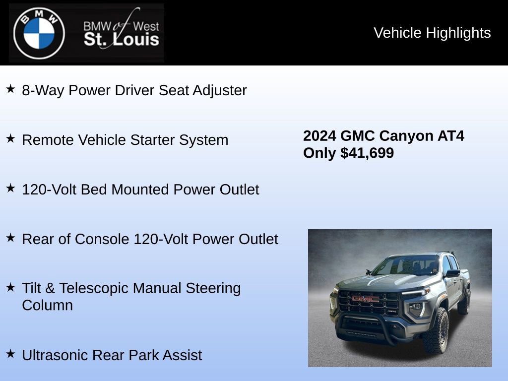 Used 2024 GMC Canyon AT4 w/ Canyon Safety Plus Package image 23