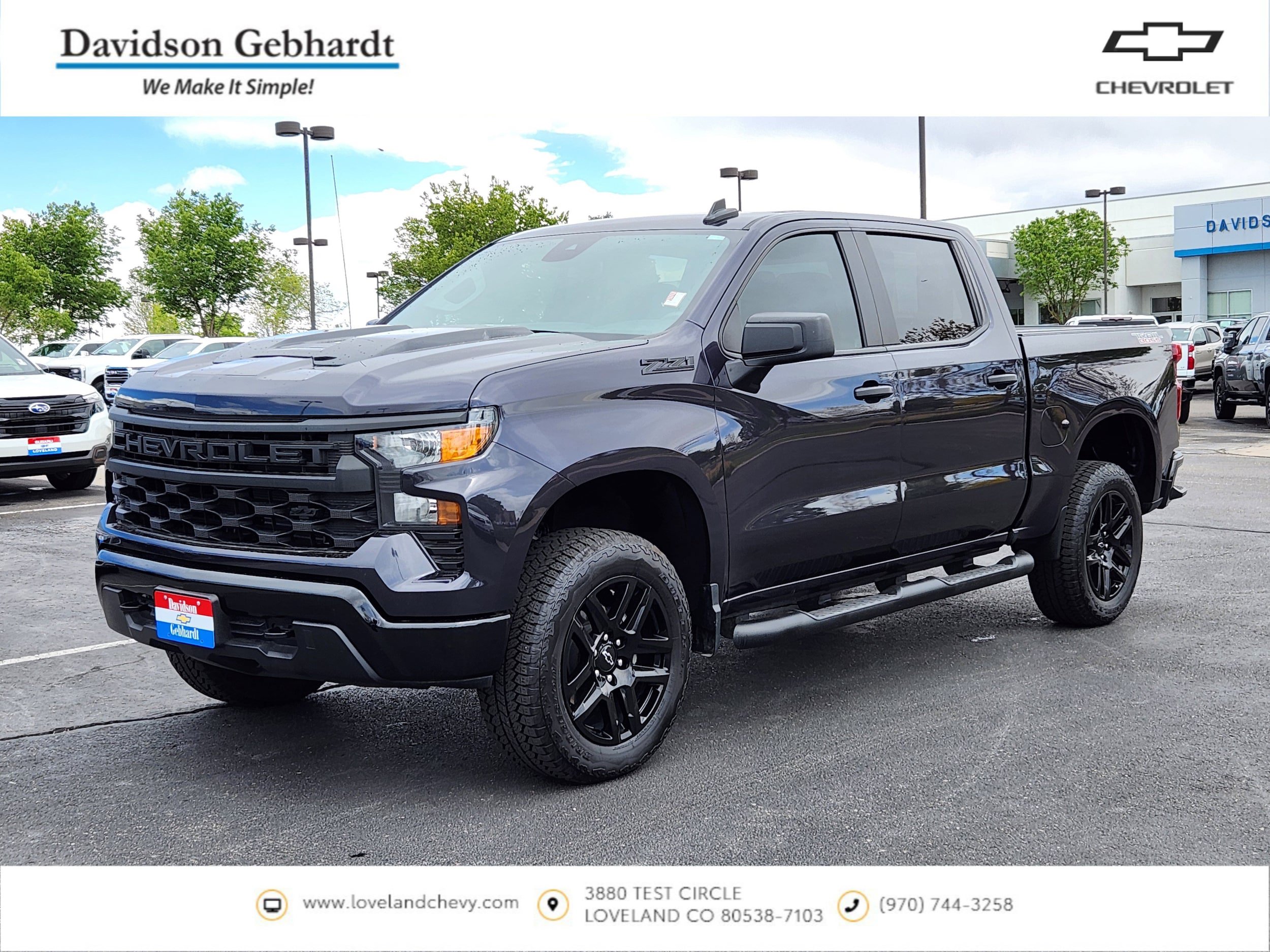 Used 2024 Chevrolet Silverado 1500 Custom Trail Boss w/ Turbomax Blackout Package