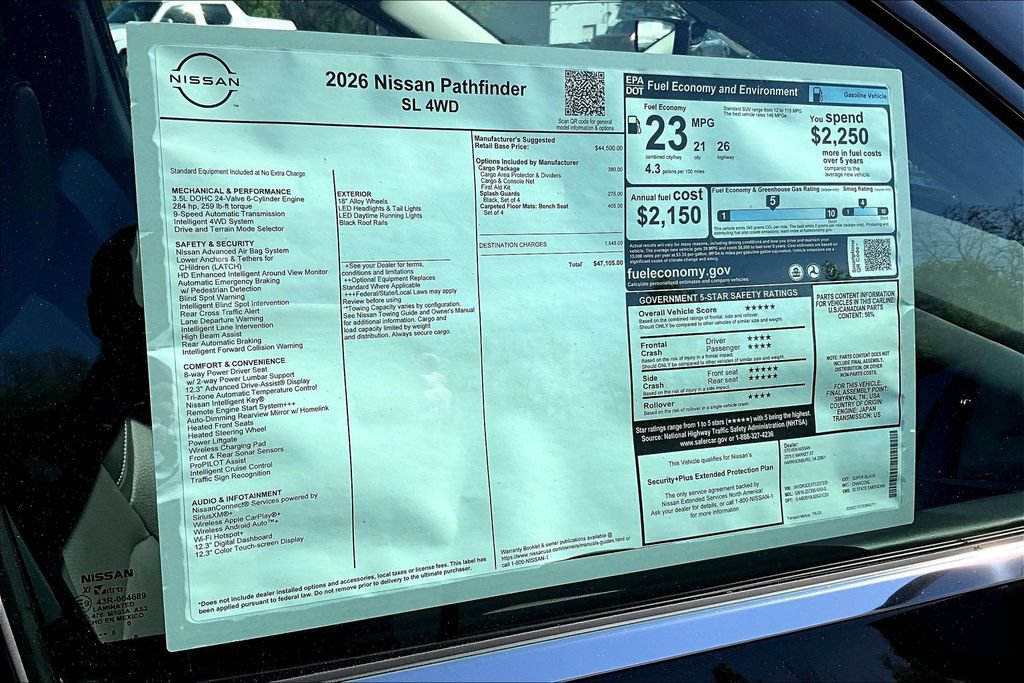 New 2026 Nissan Pathfinder SL w/ Cargo Package AWD/4WD image 33