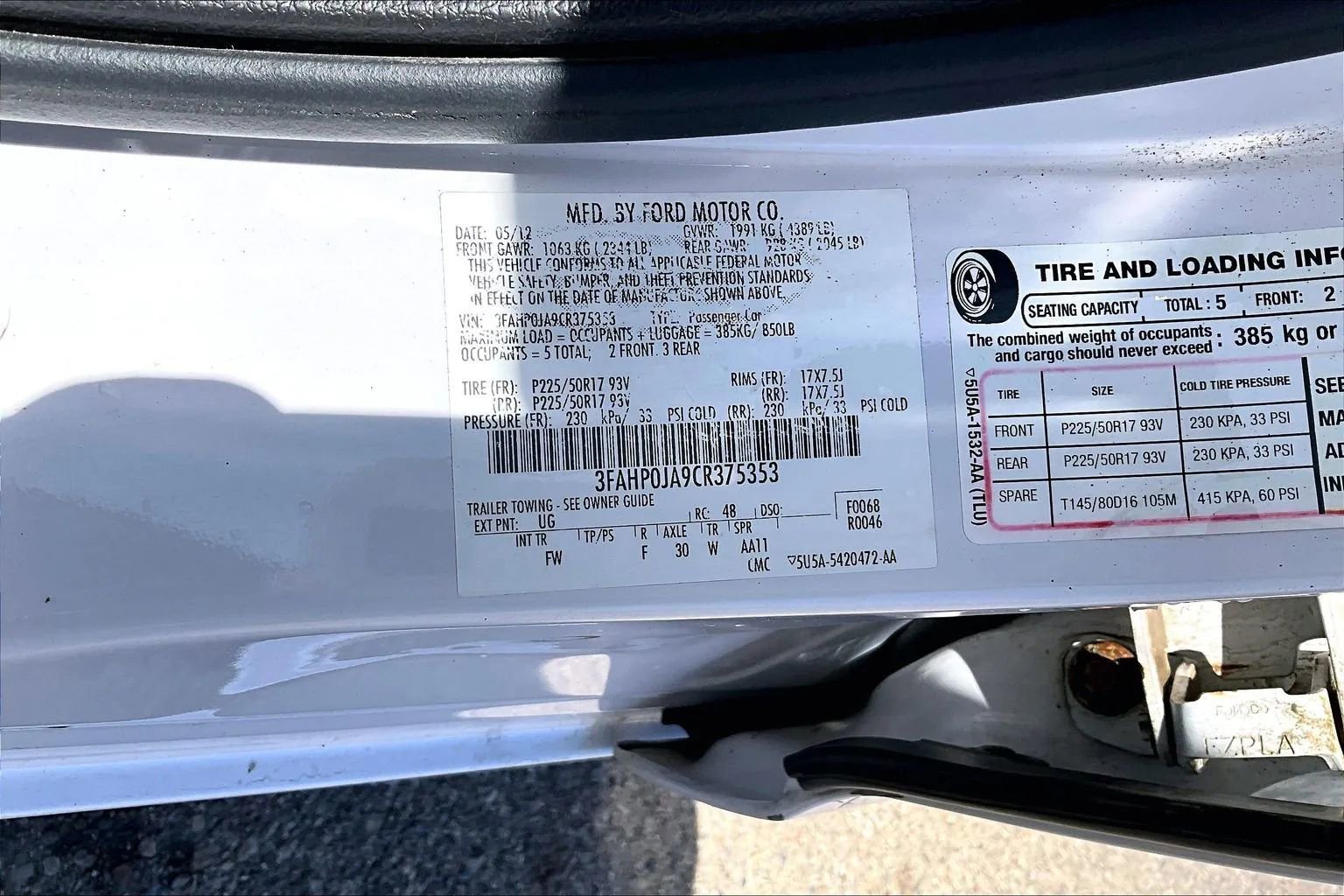 Used 2012 Ford Fusion SEL FWD image 24