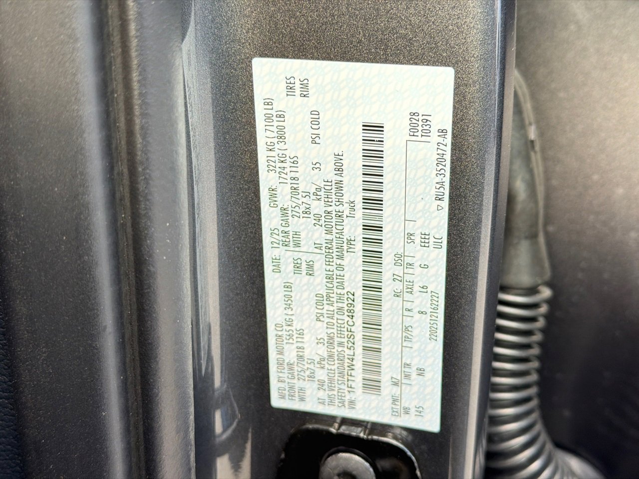 New 2025 Ford F150 Tremor w/ Equipment Group 402A High image 36