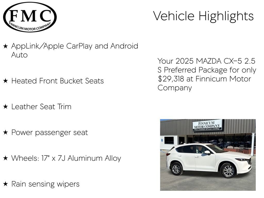 Used 2025 MAZDA CX-5 AWD 2.5 S w/ Preferred Package image 26