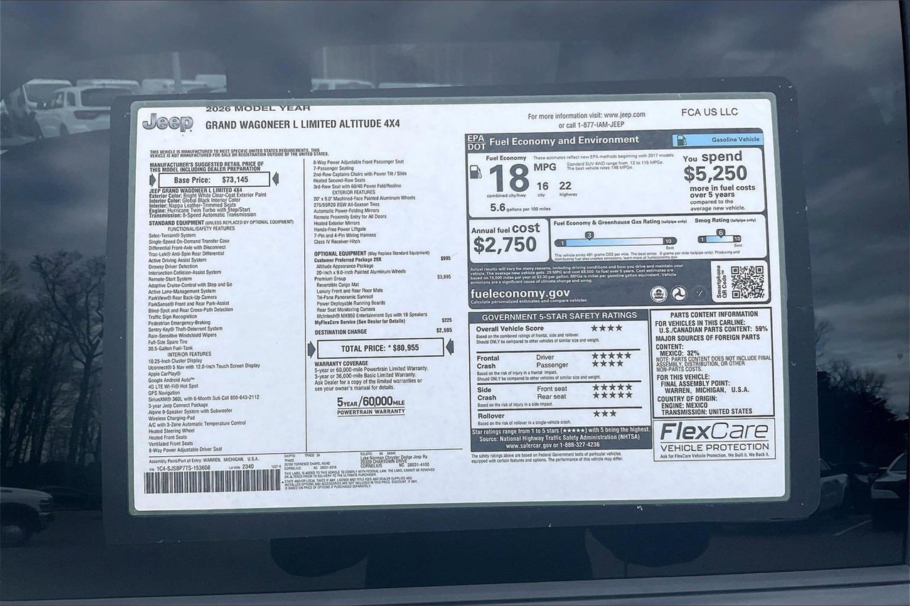 New 2026 Jeep Grand Wagoneer L Limited image 41