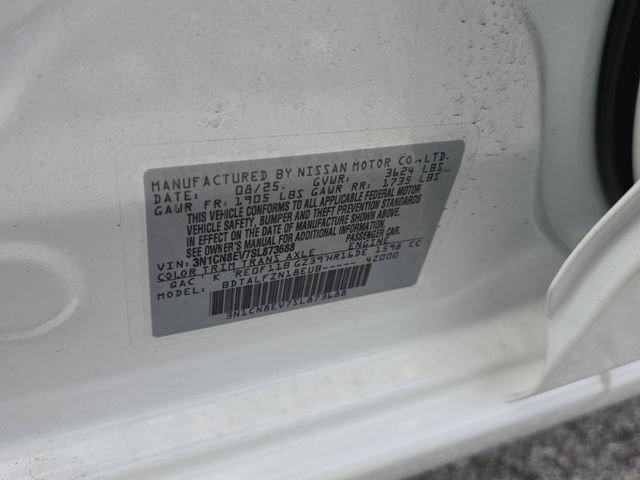 New 2025 Nissan Versa SV w/ Trunk Package FWD image 32