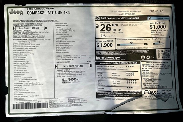 New 2026 Jeep Compass Latitude image 14