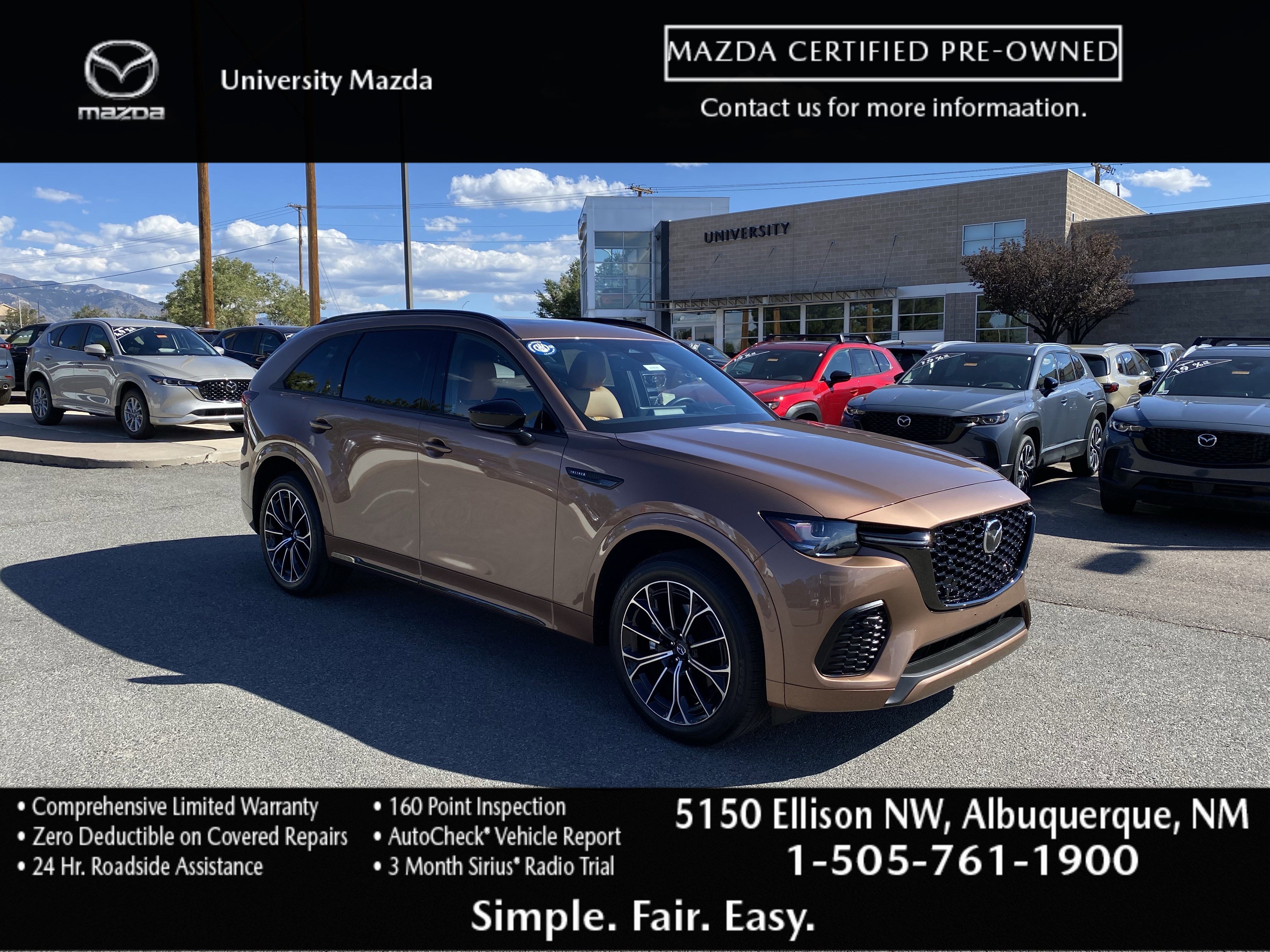 Certified 2025 MAZDA CX-70 3.3 Turbo S w/ Premium Plus image 1