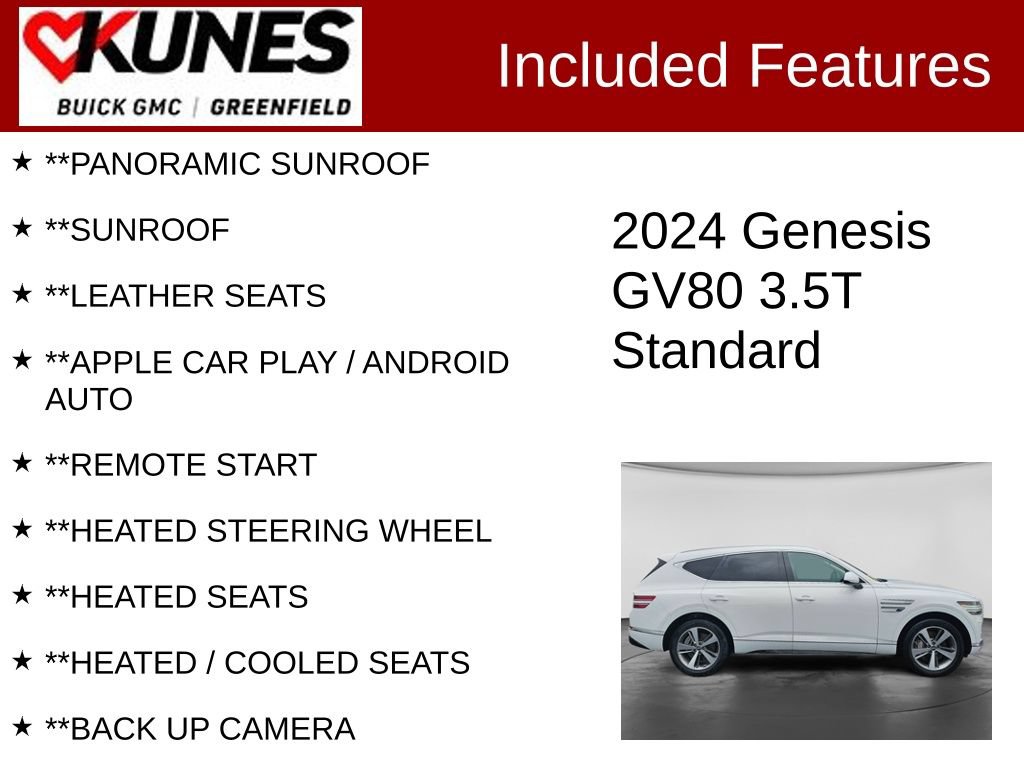 Used 2024 Genesis GV80 3.5T AWD/4WD image 2