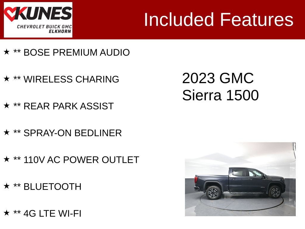 Used 2023 GMC Sierra 1500 AT4 w/ AT4 Premium Package AWD/4WD image 3