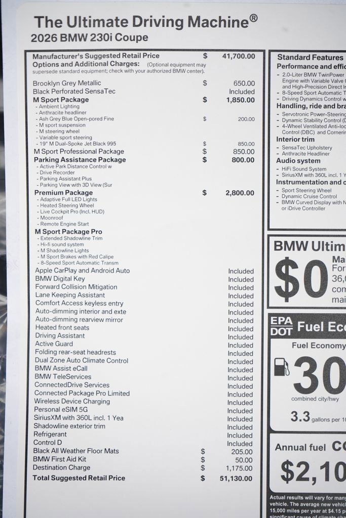 New 2026 BMW 230i Coupe w/ Premium Package image 8