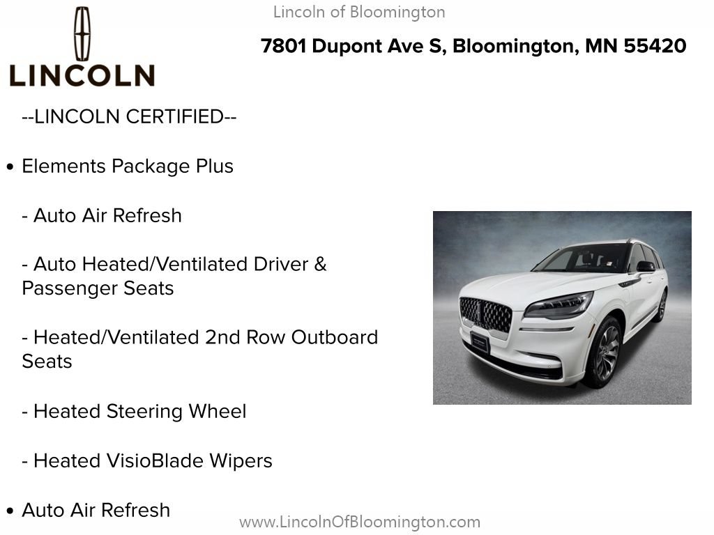 Used 2023 Lincoln Aviator Grand Touring w/ Elements Package Plus AWD/4WD image 6