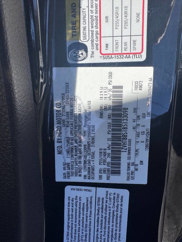 Used 2008 Ford Mustang Shelby GT500 image 14