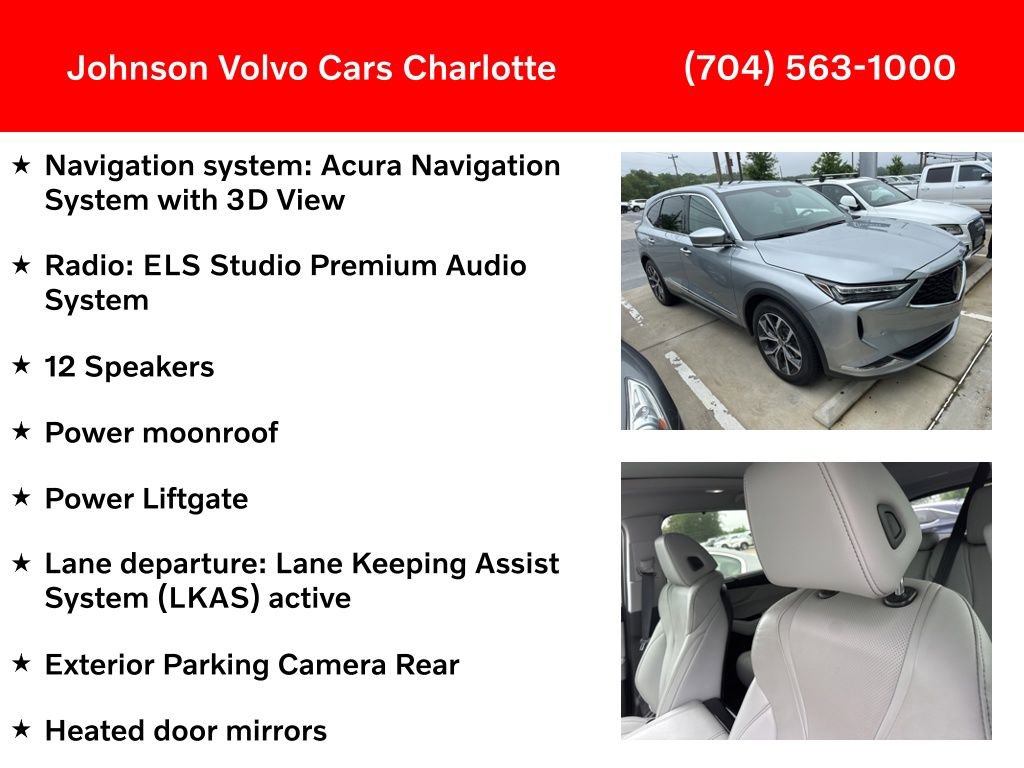 Used 2022 Acura MDX SH-AWD w/ Technology Package image 3