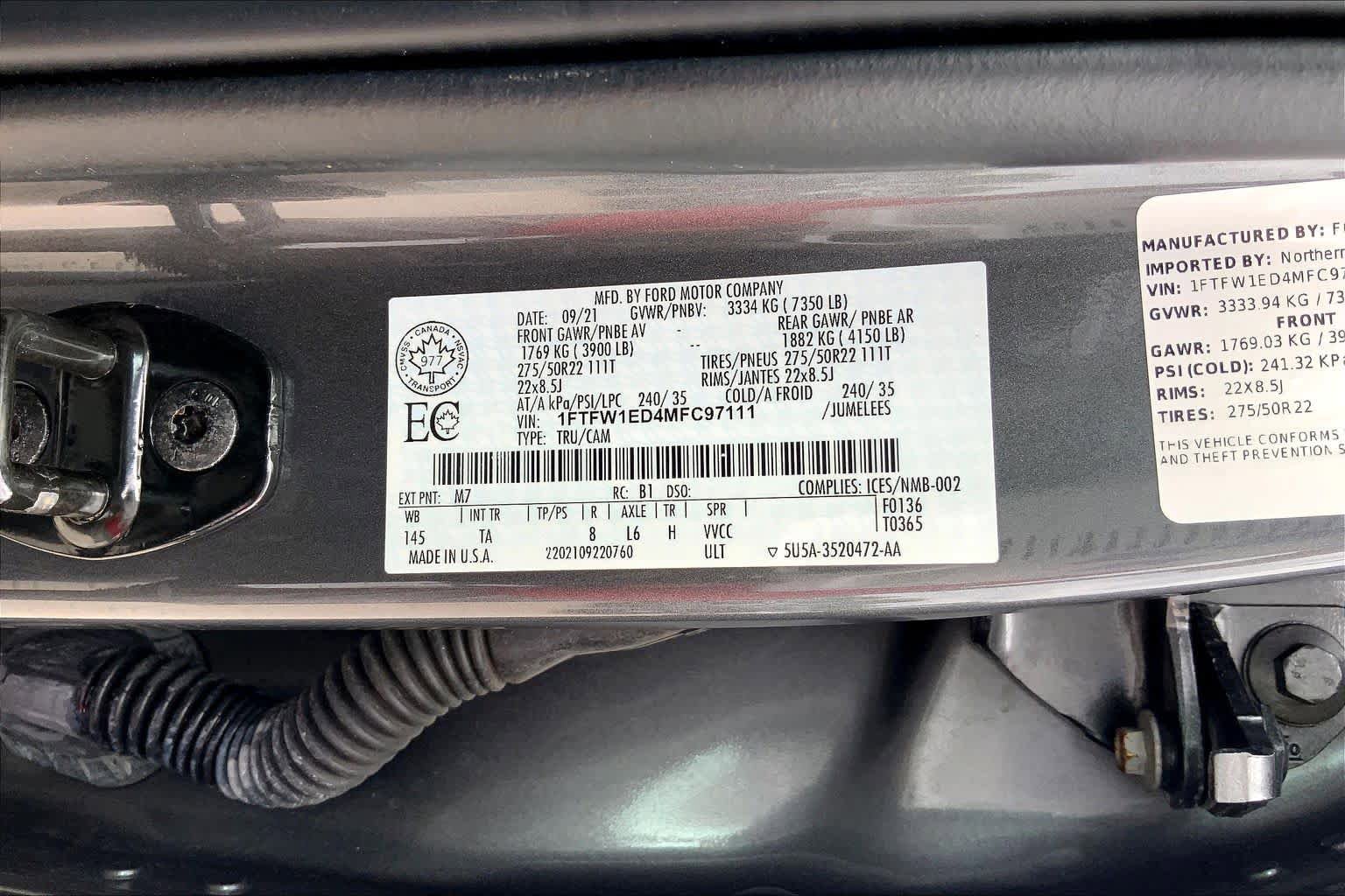 Used 2021 Ford F150 Limited AWD/4WD image 35
