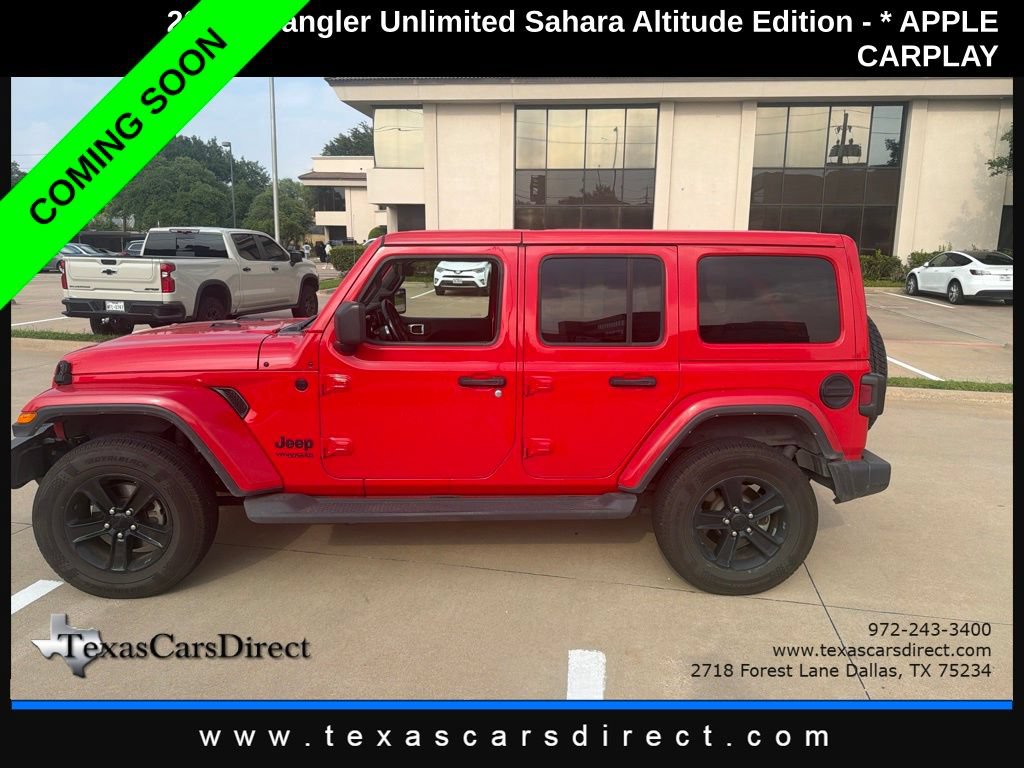 Used 2021 Jeep Wrangler Unlimited Sahara AWD/4WD image 2
