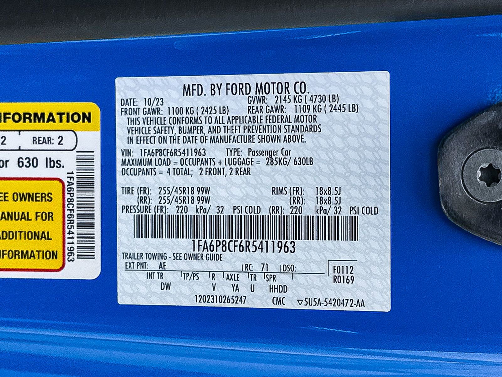 Used 2024 Ford Mustang GT RWD image 33