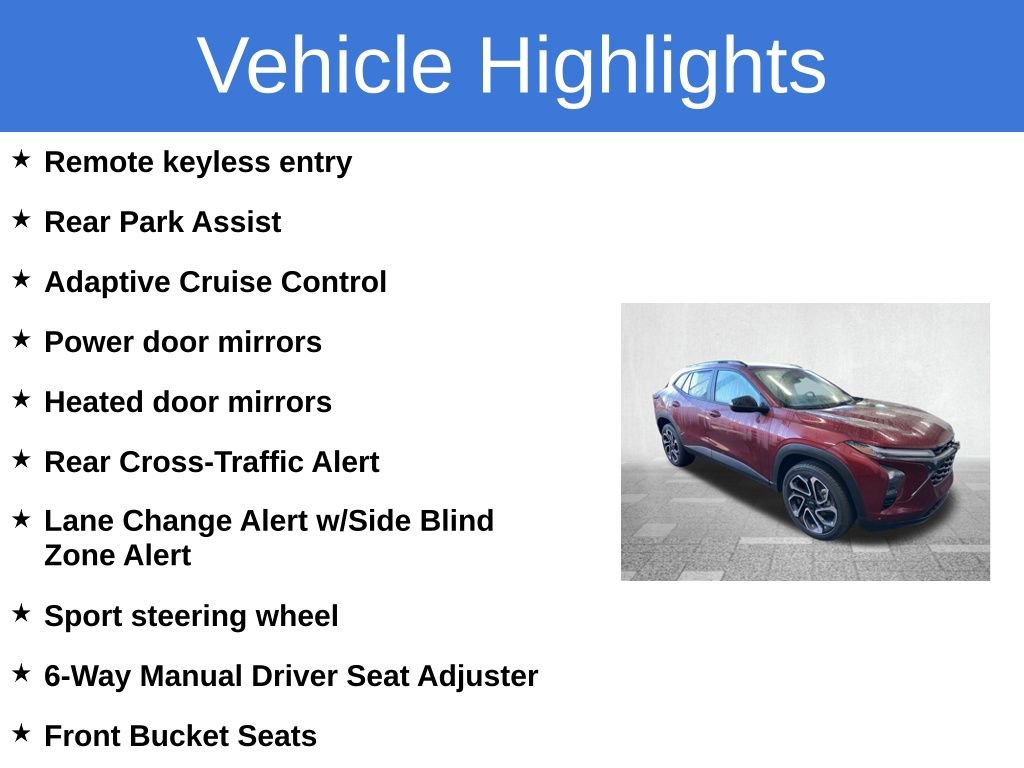 Certified 2024 Chevrolet Trax RS w/ Driver Confidence Package image 6