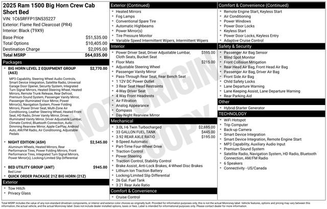 Used 2025 RAM 1500 Big Horn AWD/4WD image 20