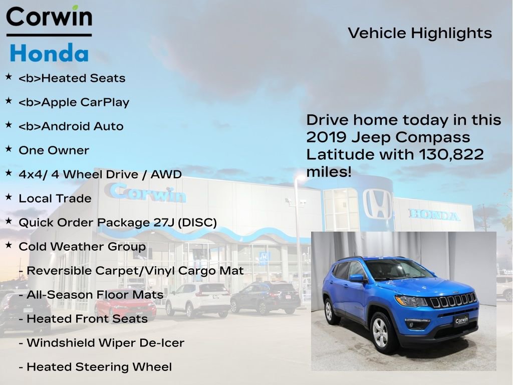 Used 2019 Jeep Compass Latitude w/ Popular Equipment Group image 7
