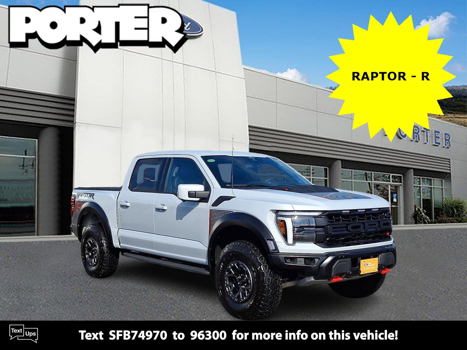Certified 2025 Ford F150 Raptor w/ Equipment Group 803A Raptor R image 1