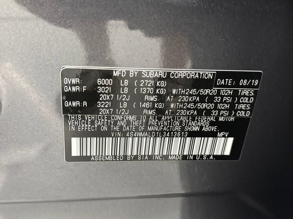 Used 2020 Subaru Ascent Limited w/ Technology Package AWD/4WD image 31