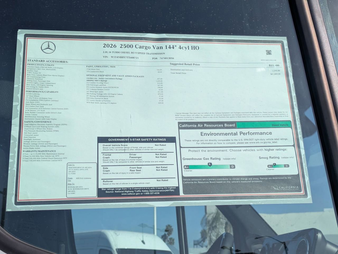 New 2026 Mercedes-Benz Sprinter 144 Cargo image 16