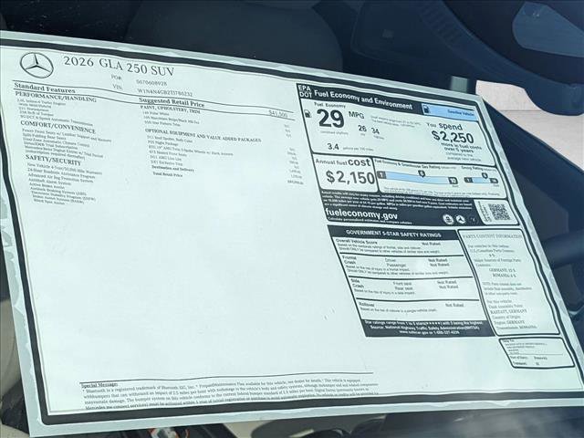 New 2026 Mercedes-Benz GLA 250 image 17