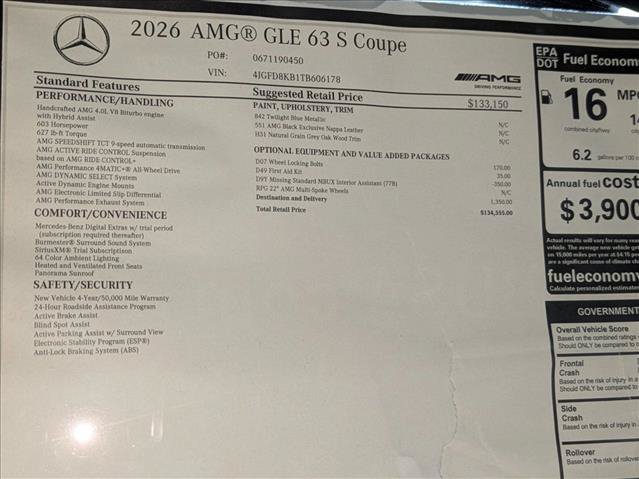 New 2026 Mercedes-Benz GLE 63 AMG S image 19