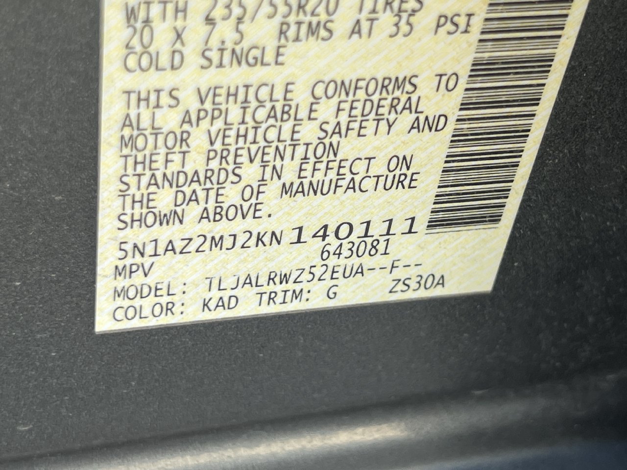 Used 2019 Nissan Murano SL w/ SL Technology Package FWD image 11