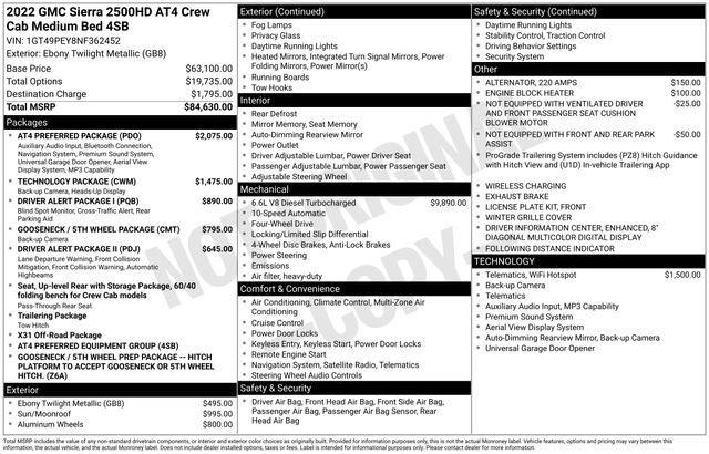 Used 2022 GMC Sierra 2500 AT4 w/ AT4 Preferred Package image 35