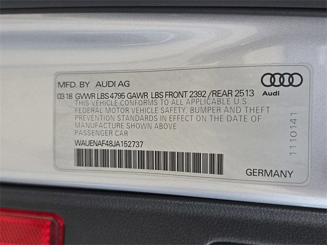 Used 2018 Audi A4 2.0T Premium Plus w/ Premium Plus Package image 38